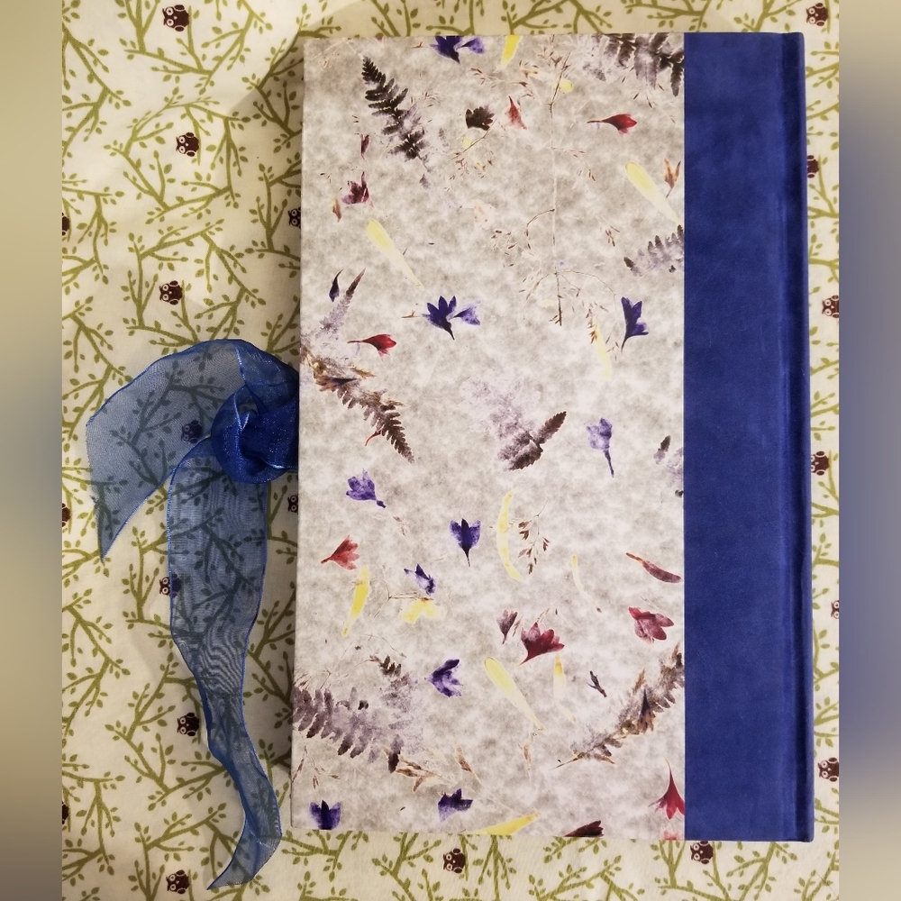 Vintage Photo Scrap Journal Memory Book Floral With Blue Ribbon Acid Free - Picture 2 of 5